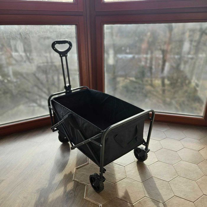 Duży Wózek Na Kółkach Wędkarski Plażowy Transportowy 100L Na Zakupy