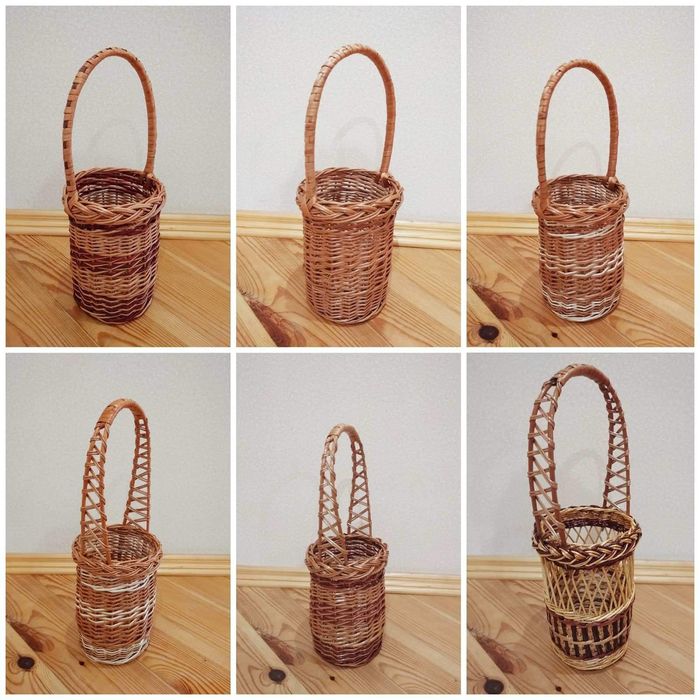 Плетені вироби.Корзини.Кошик.Короби.Лотки.Качалки.Банки і чохли з лози