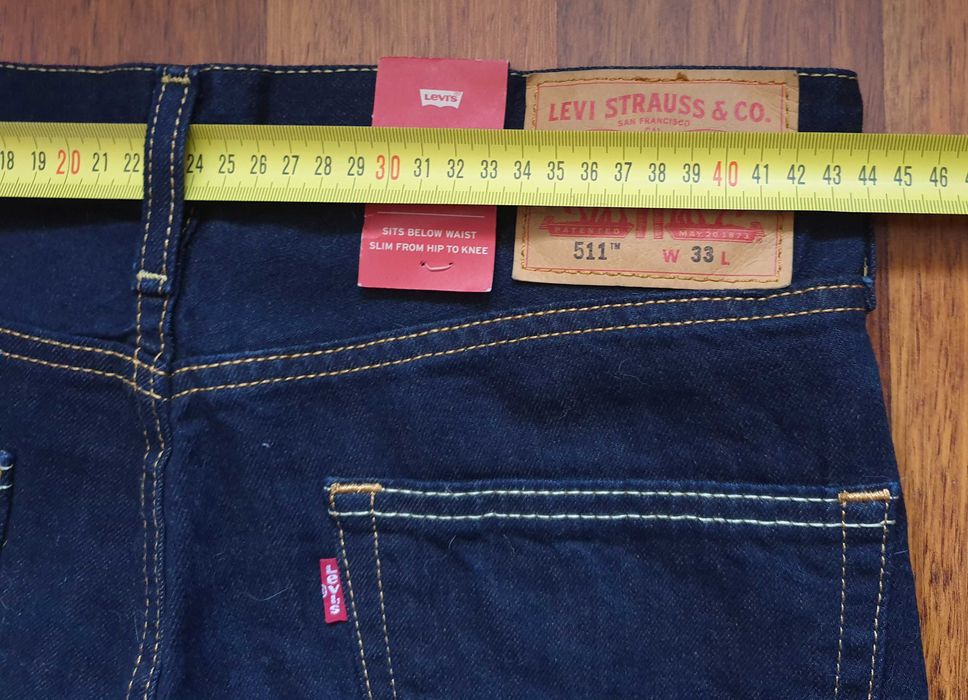 Шорти Levis 511 W33 (оригінал, не відрізані джинси)