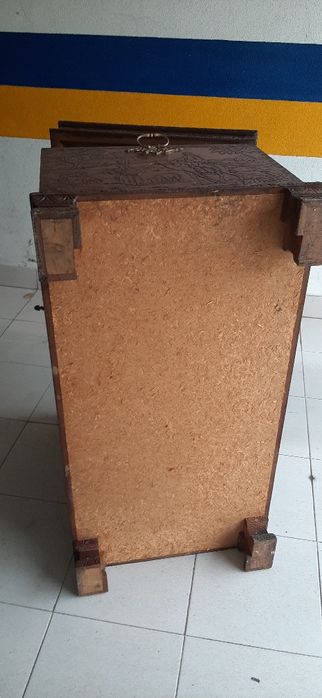 Arca baú de madeira grande antigo/ vintage