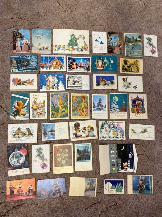 Открытки времён СССР, наборы открыток.