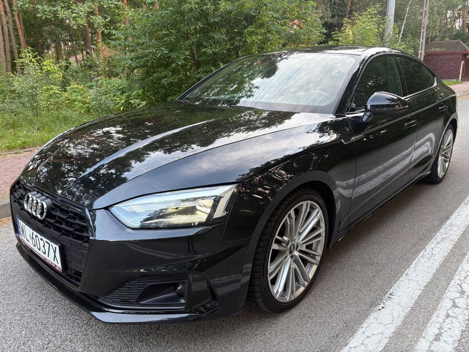 Audi A5 Sportback Quattro Shadow Line Przebieg Serwis ASO Oryginał