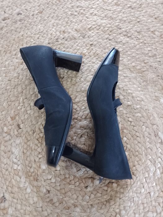 Czarne czółenka Gabor skóra naturalna 4 (ok. 23,5 cm) made in Austria