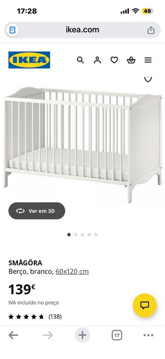 Berço IKEA ótimo estado