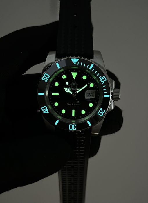 Дайверський годинник | Механізм Miyota 2115 | 20 ATM водозахист