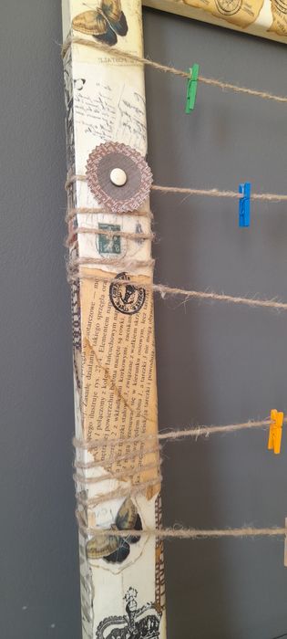 Dekoracja ścienna ramka do przywieszania np. zdjęć i notatek 35x55