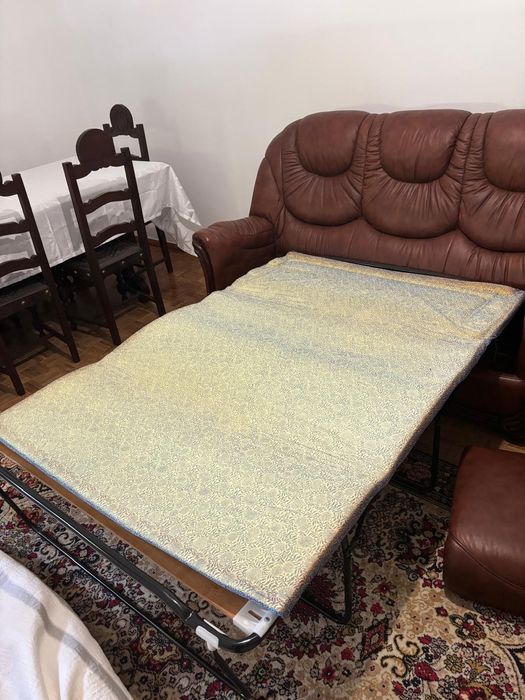 Sofá e Poltronas de Pele Autêntica em Perfeito estado