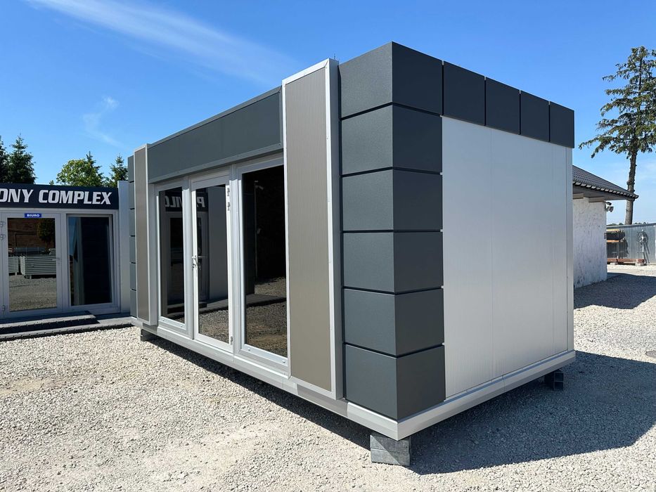 Kontener Handlowy Mieszkalny kiosk Komis Sklep fryzjer wiata Bar