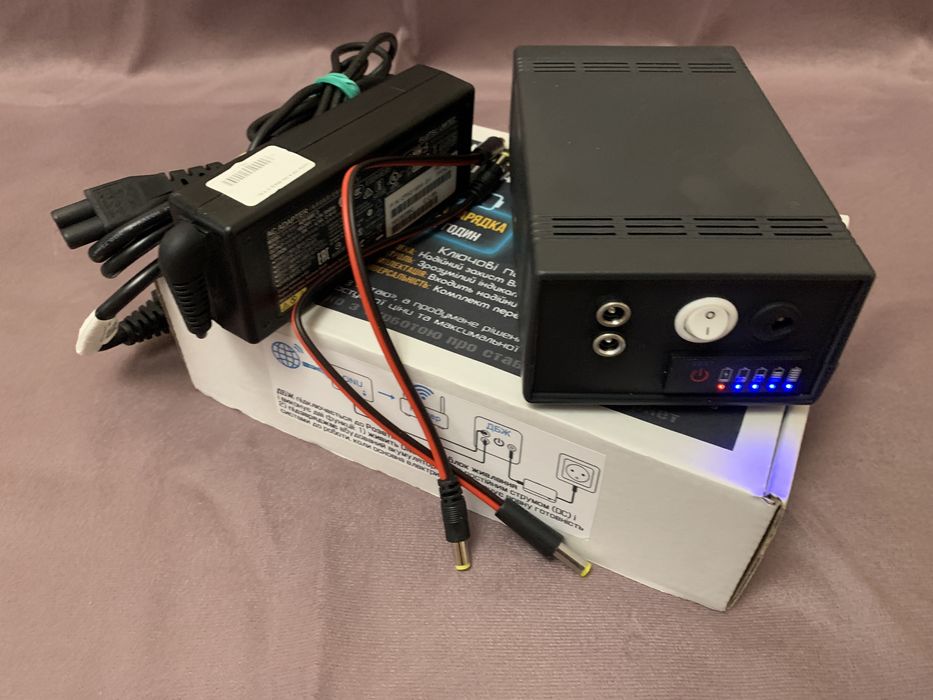 ДБЖ UPS для роутера і GPON 37600 мАг 130 Вт/год Швидка зарядка