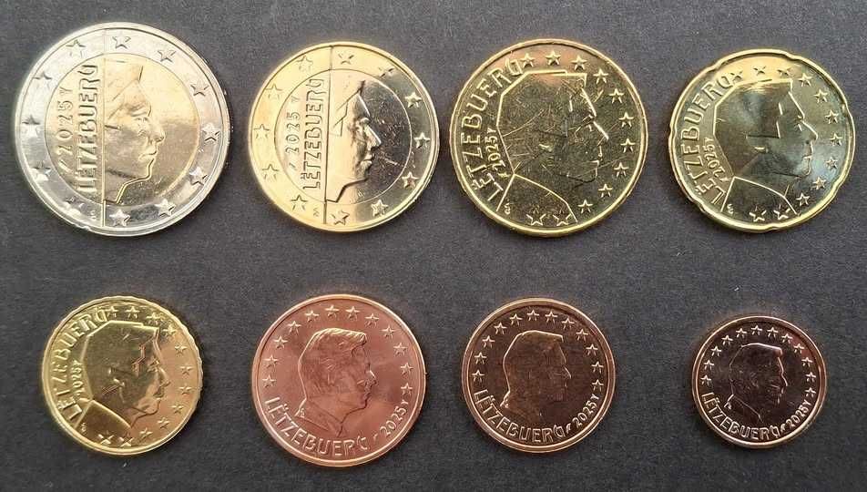 Luxemburgo - set euro 2025 - moedas UNC de rolo