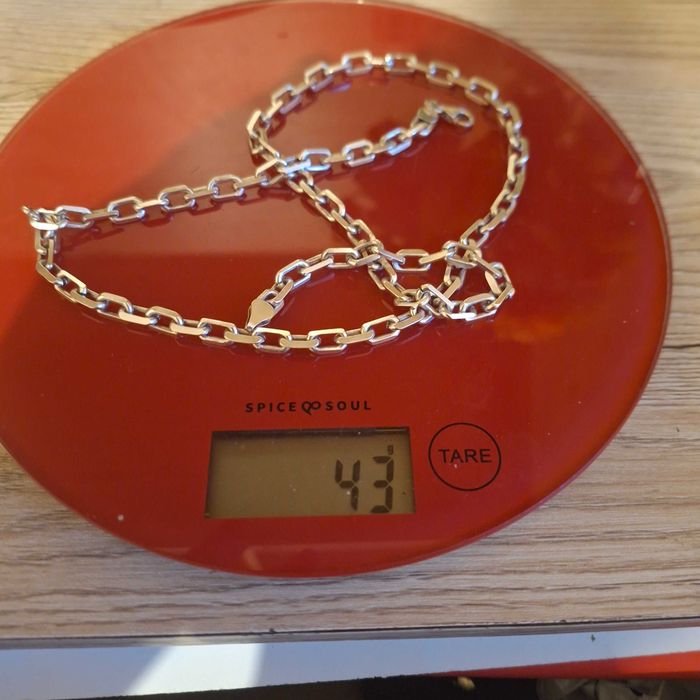Srebrny lańcuszek 925 43 gramy piekny!!
