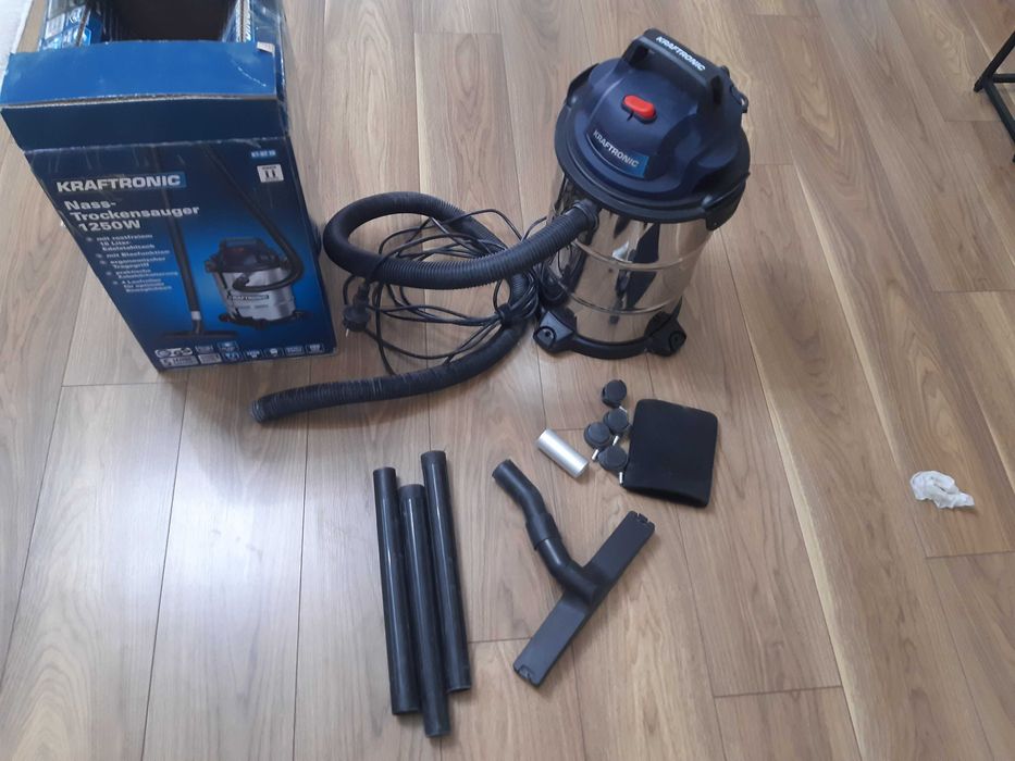 Mały odkurzacz warsztatowy przemysłowy KRAFTRONIC KT-NT20 20L 1250W