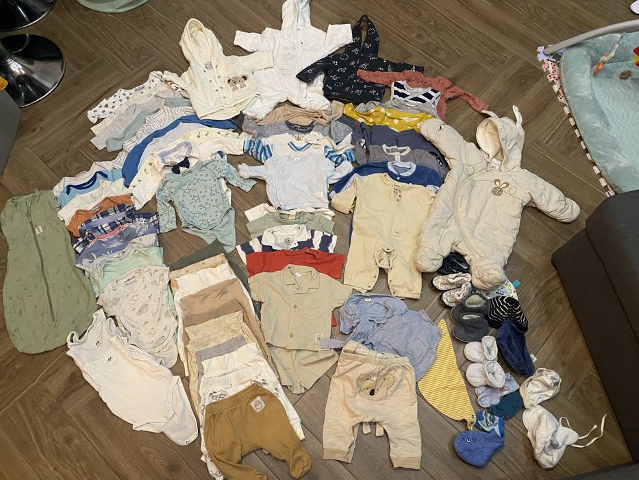 Ubranka dla chlopca - mega paka, rozmiar 62