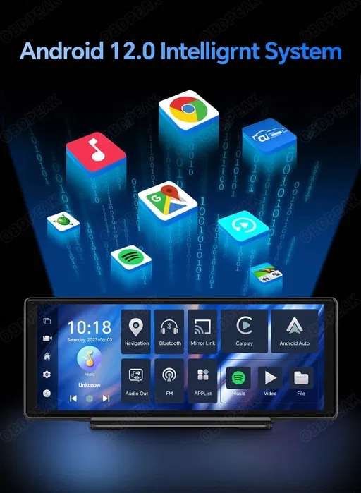 OBDPEAK T30 Автоекран Apple CarPlay повна комплектація