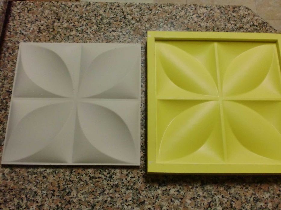 Molde 3d em Silicone Folhas