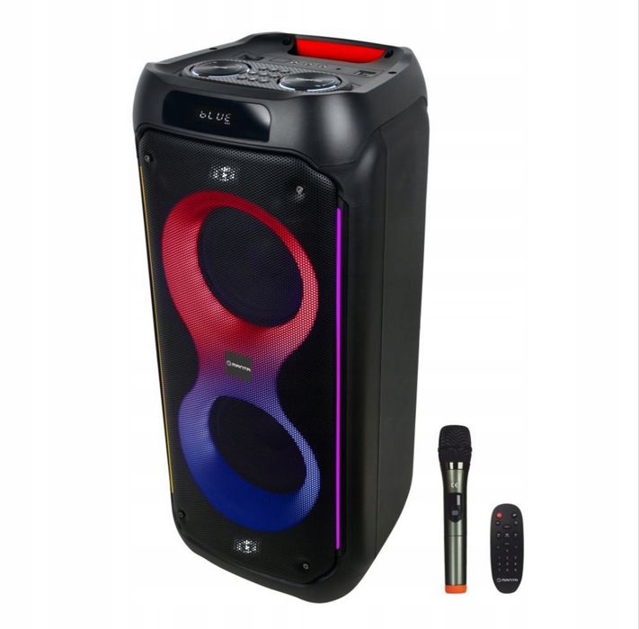 Głośnik Bluetooth Karaoke Power Audio Manta PALLAS mikrofon pilot 140W