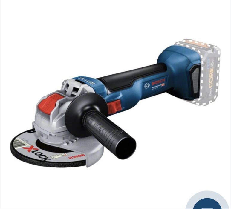 Болгарка з акумулятором та зарядним пристроєм Bosch
