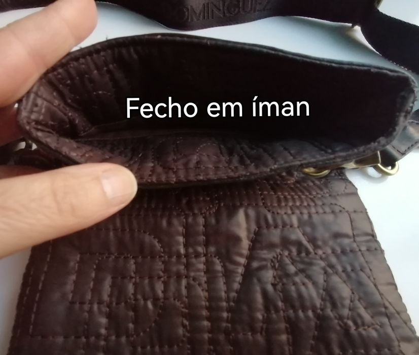 Mala à tiracolo vertical, alça ajustável, Adolfo Dominguez