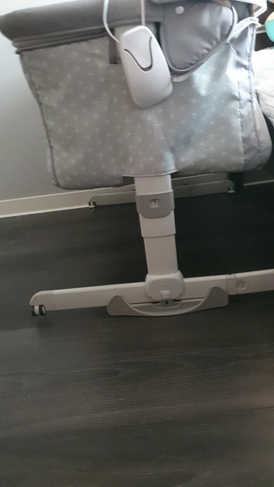 Dostawka duża z materacem  i monitorem oddechu