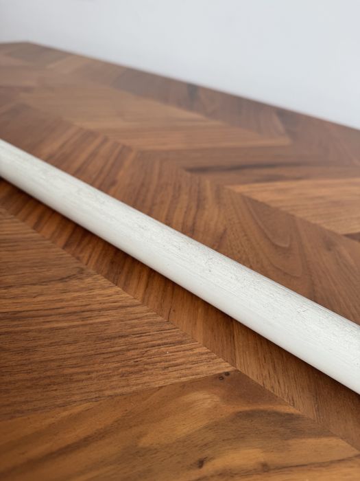 Karnisz rurka IKEA biały teleskopowy + mocowania + ozdobne kulki