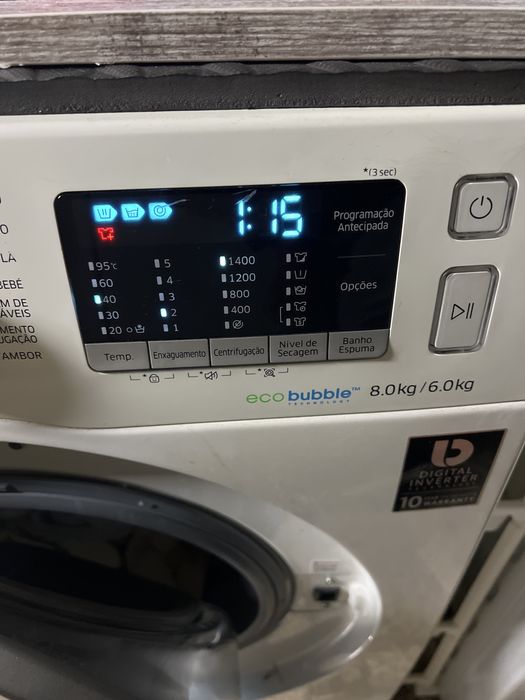 Maquina lavar e secar samsung