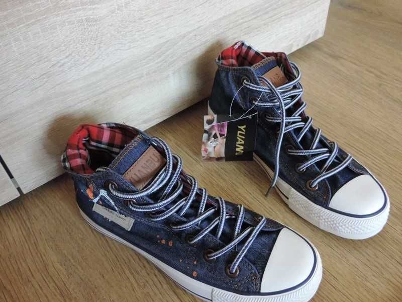Jeansowe buty trampki rozmiar 38 nowe z metką