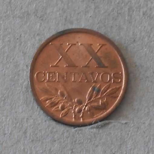 Portugal 20 centavos 1963 - com brilho de cunho - olx X10876