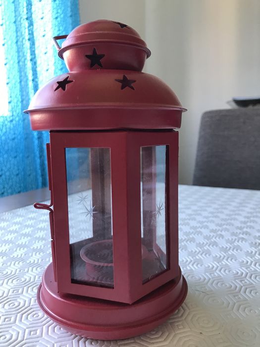 Lanterna Vermelha Decorativa