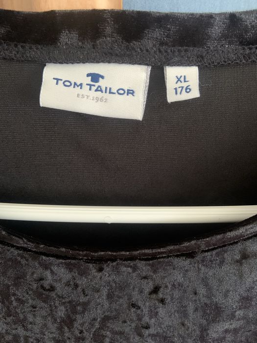 Koszulka Tom Tailor rozmiar XL/ 42 welurowa czarna szybka wysyłka