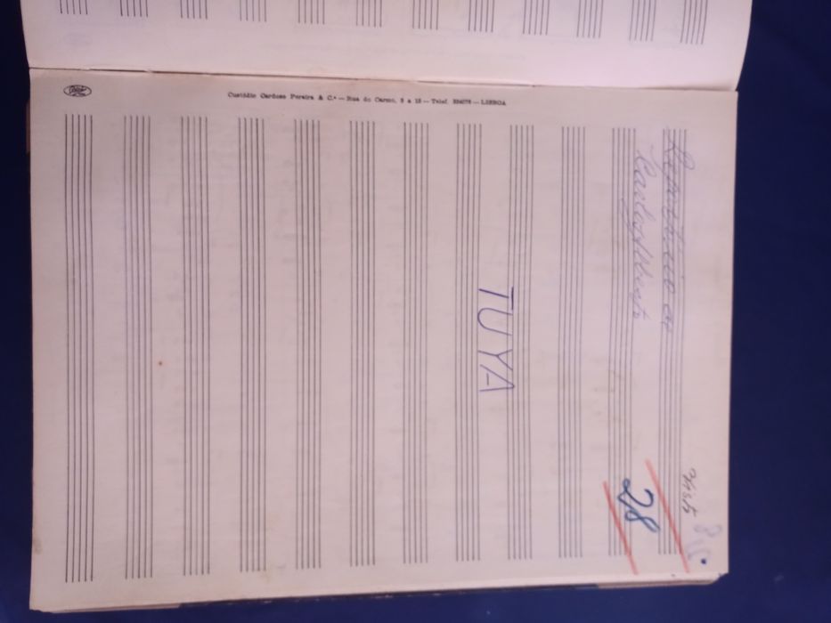 Dois livros com partituras musicais