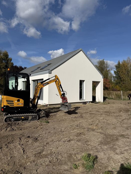 Wynajem koparka kołowa minikoparka koparko ładowarka