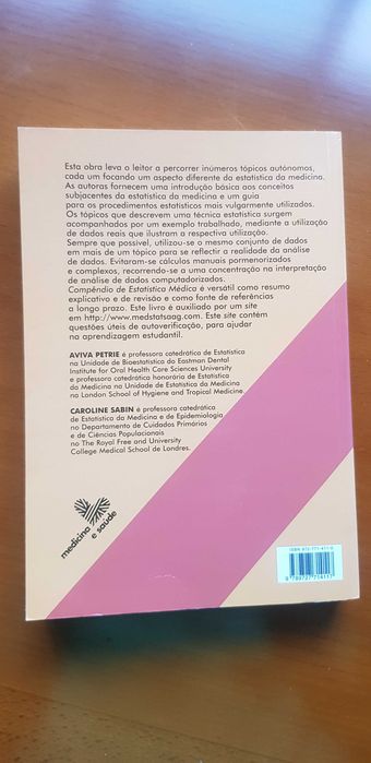Compêndio de estatística médica aviva petrie carolina sabin