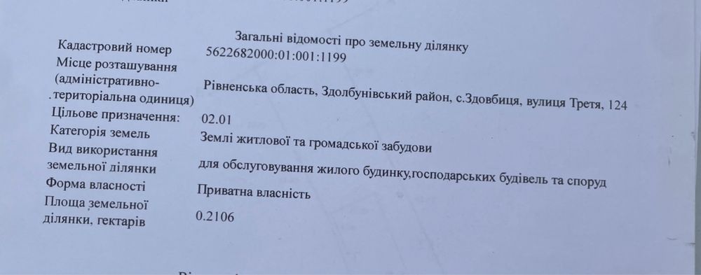 Земельна ділянка з будинком