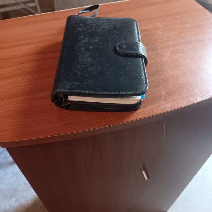 Bolsa c/argolas, máquina de calcular, organizador e para telemovel