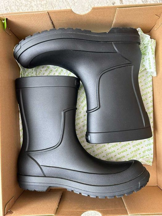 Чоботи чоловічі Crocs, р.46 (до 30,5 см), чорні, взуті 2 рази