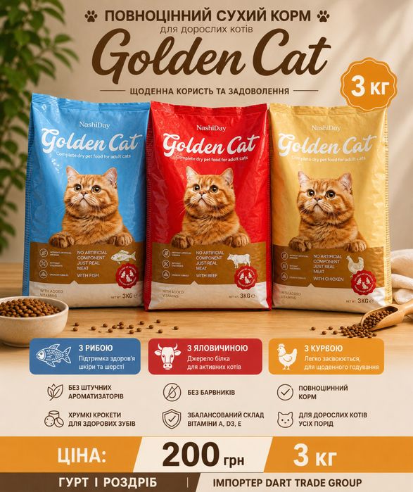 Сухий корм для собак20кг GOLDEN  DOG