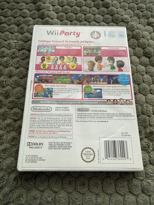 Sam box gra Nintendo Wii Party DE + instrukcje i papierologia unikat retro 2010 OPIS