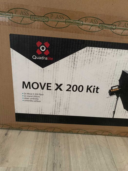 Quadralite zestaw Move X 200 kit +  QUADRALITE NAVIGATOR X2 S