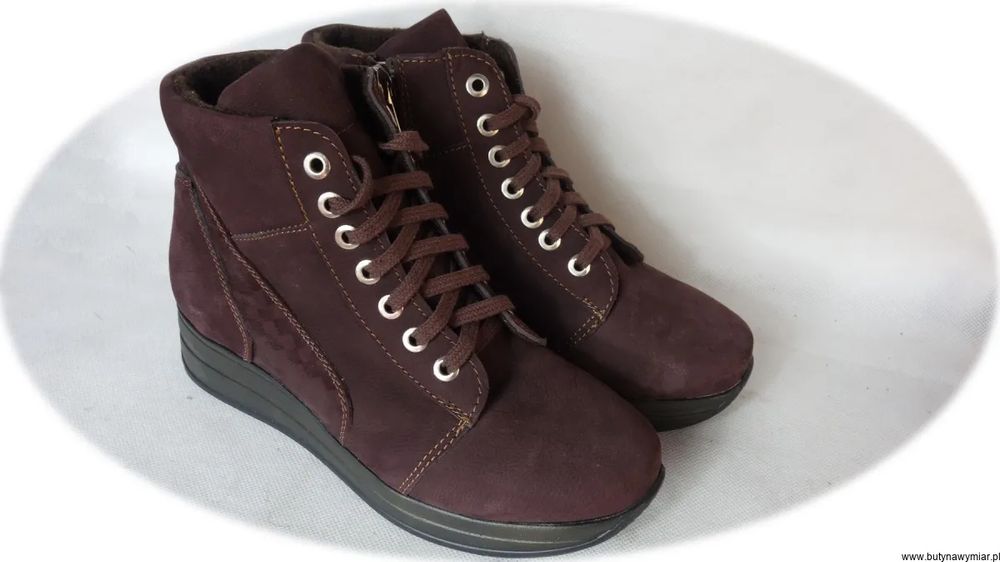 BnW Buty skórzane sportowe