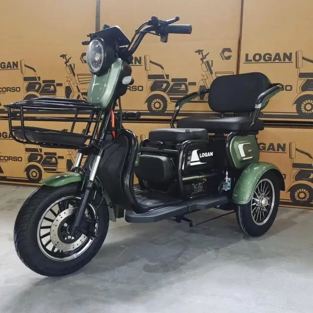 Електричний трицикл Corso Logan 1200W 72V 23Ah колеса 300-10 ящик АКБ