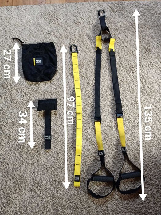 Zestaw taśm TRX czarno-żółty