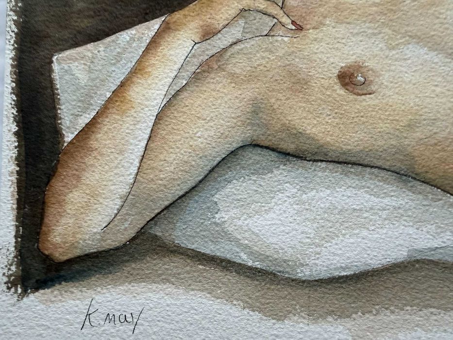 Akt kobiecy – sygnowana praca n°3