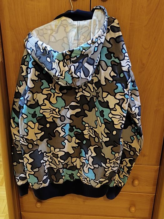 Bluza adidas taktyczna w niebieskie łatki.Rozmiar M.