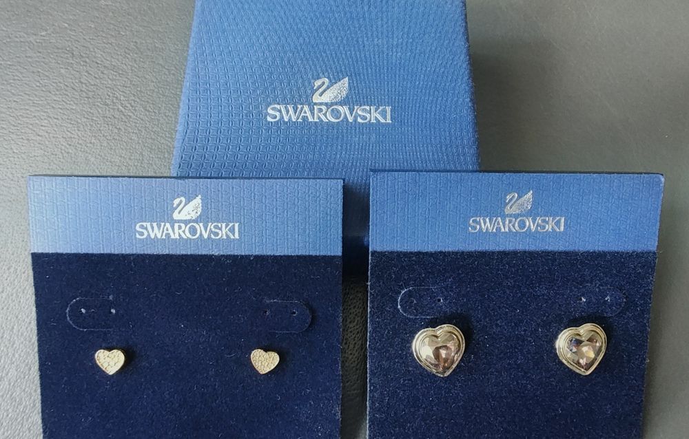 2 pary kolczyków Swarovski