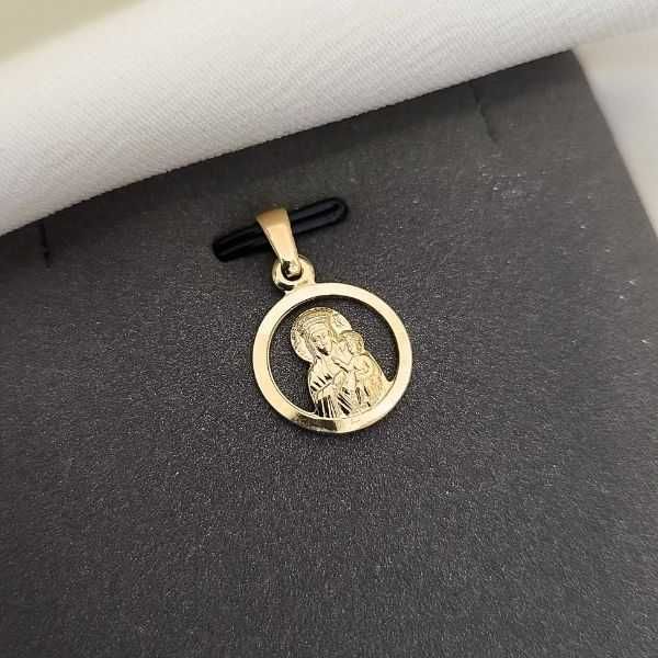 Złota zawieszka Bozia próby złota 585 GOLDYES Jubiler
