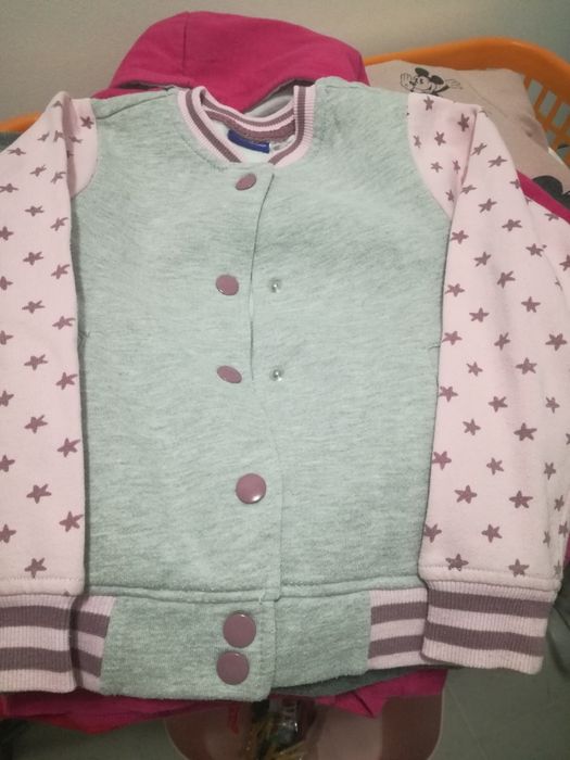 2 Sweats e casaco menina 3/4 anos