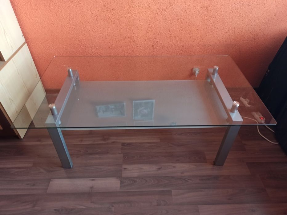 Stolik kawowy  szklany 135x75x50