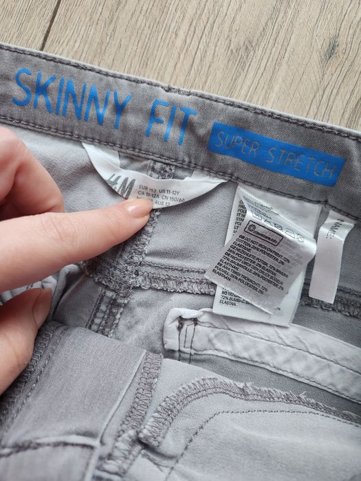 Spodnie jeansy skinny h&m 152