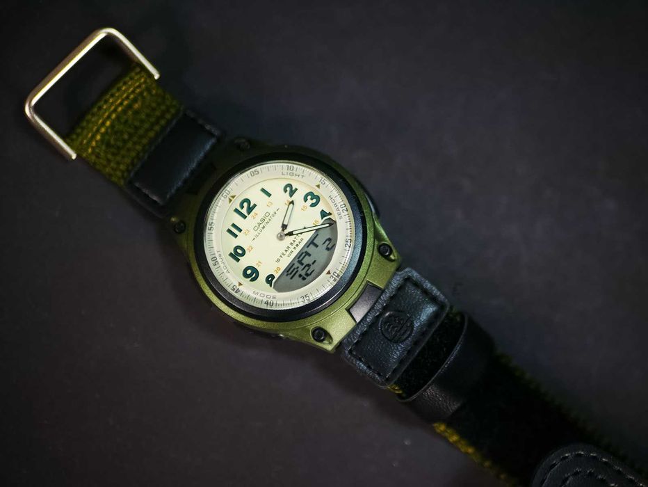 Годинник Casio AW-80V-3BV Green цифро-аналоговий