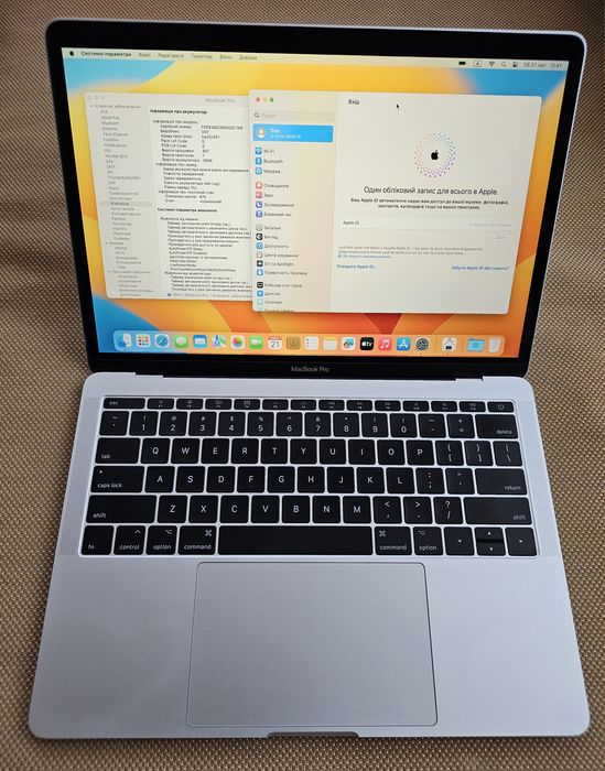 Ноутбук Apple Macbook Pro 13", A1708, i5, ssd 250gb, ram 8gb